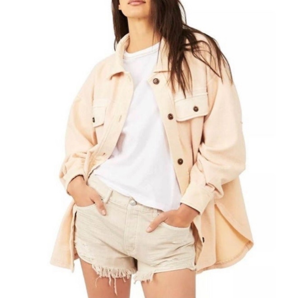 Free people Ruby jacket Oversized xs in sweetheart sunrise NWT - Picture 4 of 9